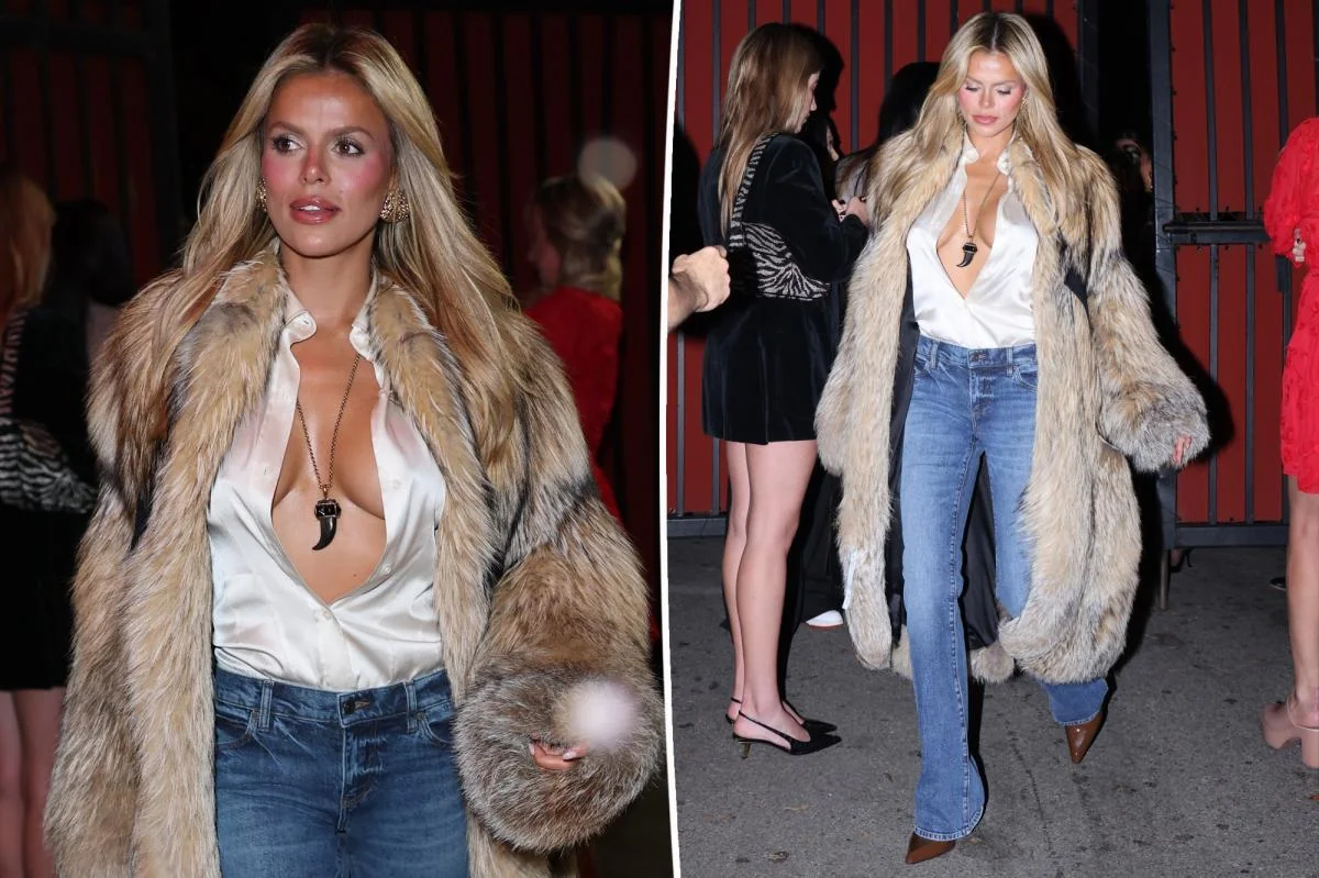 Brooks Nader suffers wardrobe malfunction as she s 20251027 005329