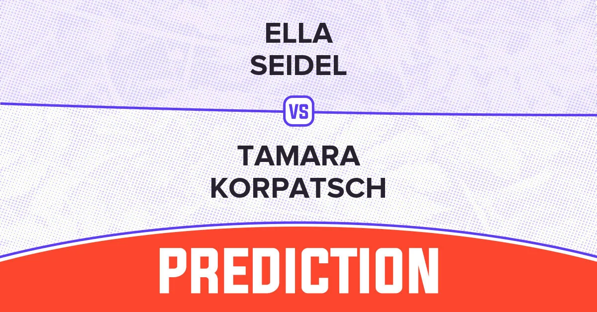 Ella Seidel Vs Tamara Korpatsch Prediction Wta J 20251029 085202