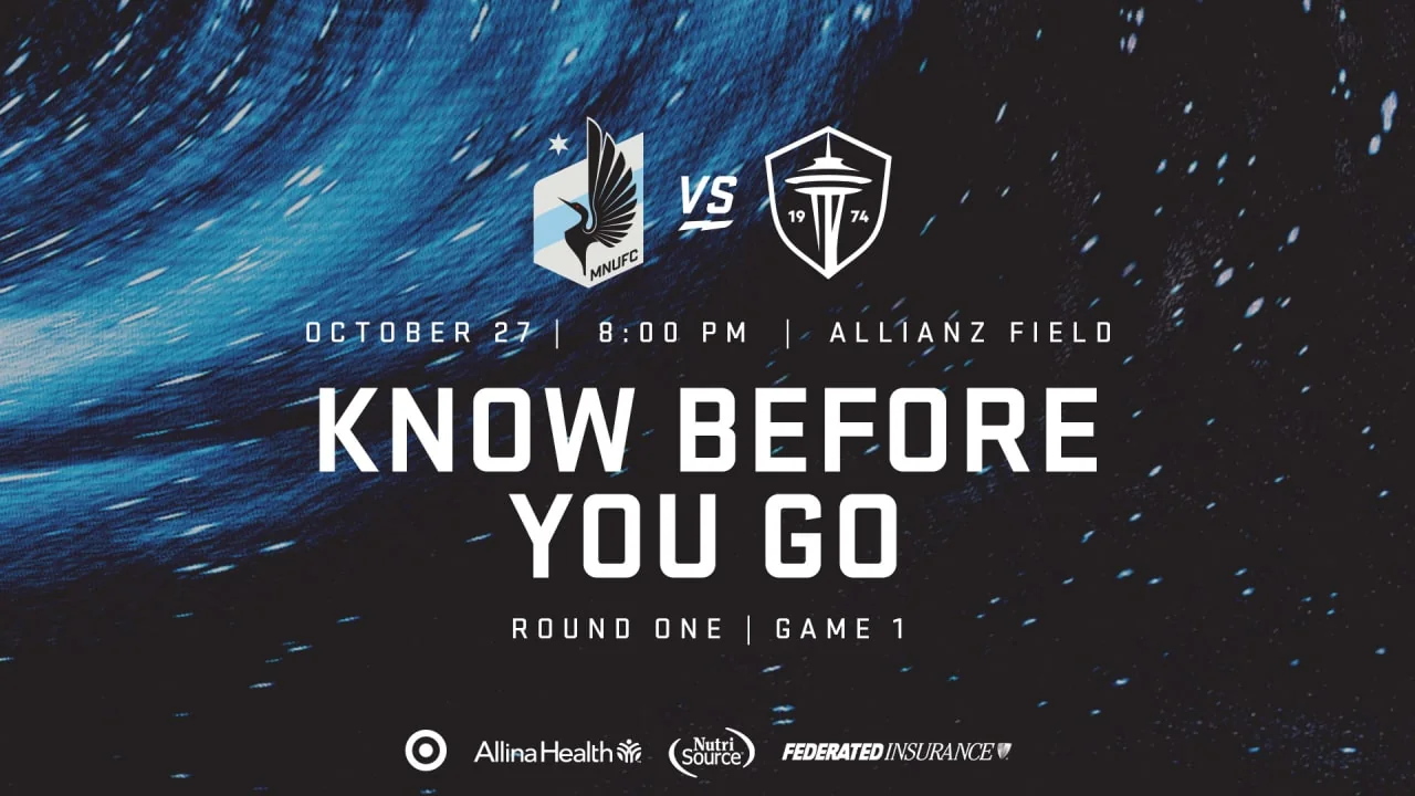 Know Before You Go MNUFC vs Seattle Sounders Octo 20251028 022911