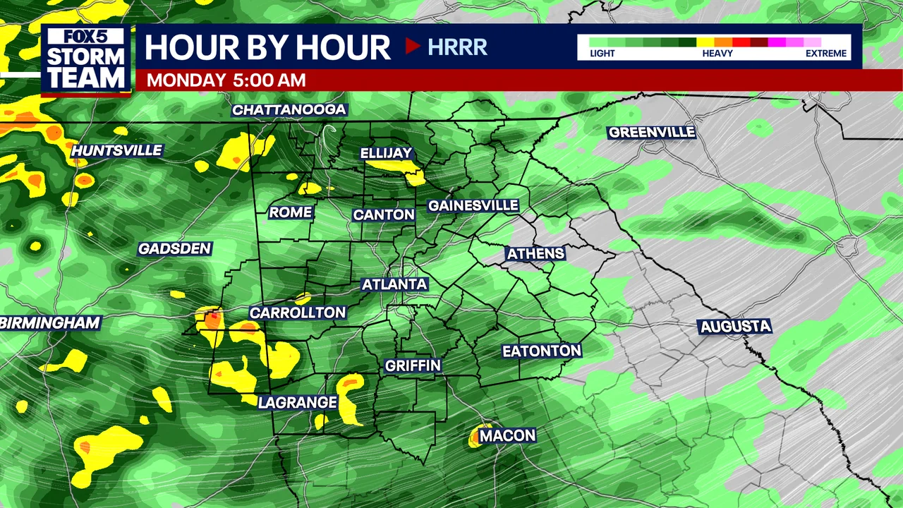 Metro Atlanta weather Widespread rain Sunday into 20251027 104519