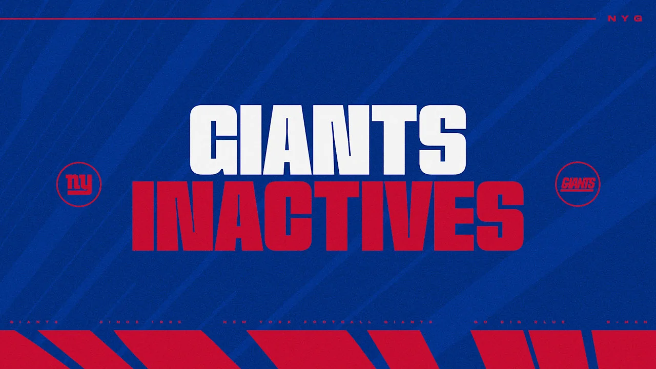 NFL Week 8 Inactives Whos in whos out 20251026 201309