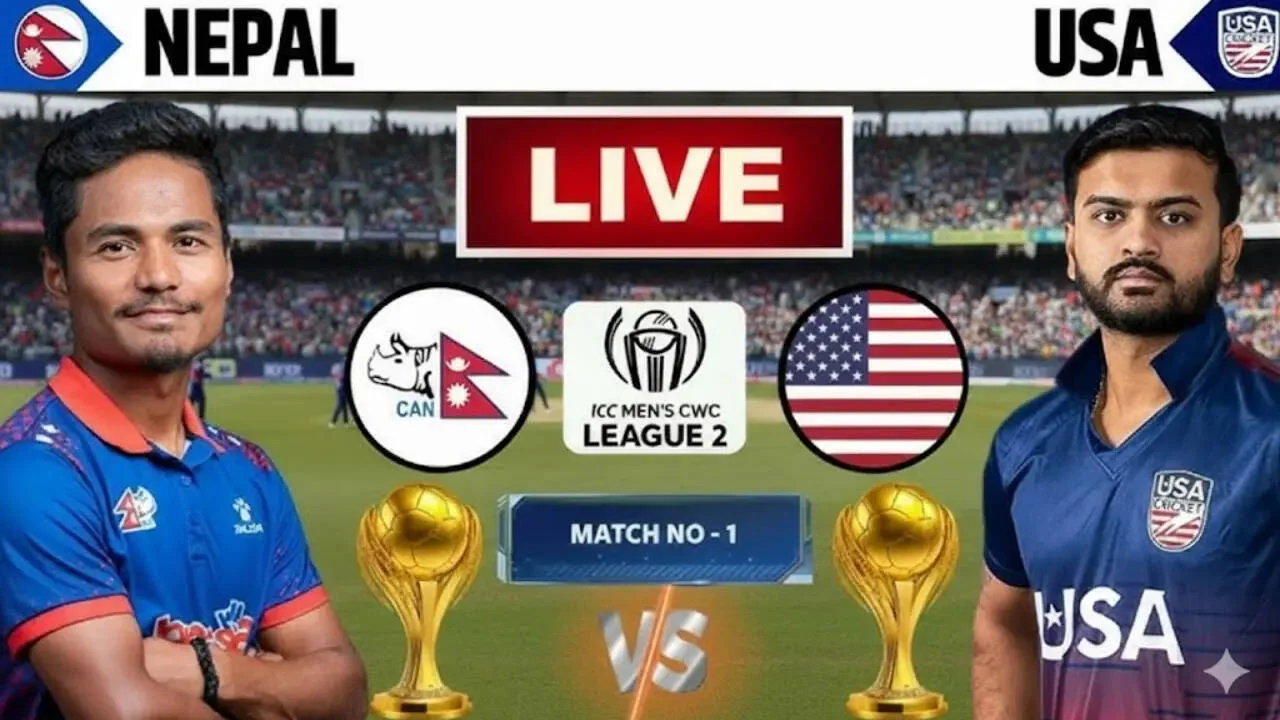 Nepal Vs Usa Live Score Icc Cricket World Cup Leag 20251026 074104