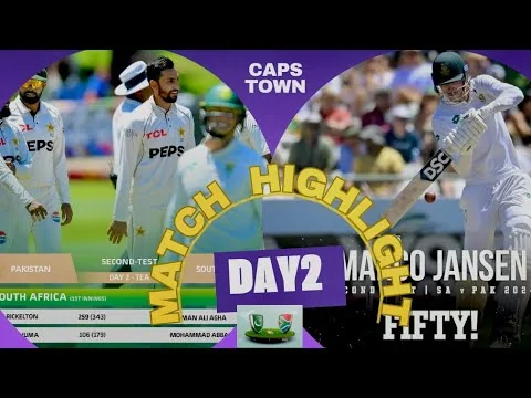 Pakistan Vs South Africa Highlights 2Nd Test Day 2 20251022 111054
