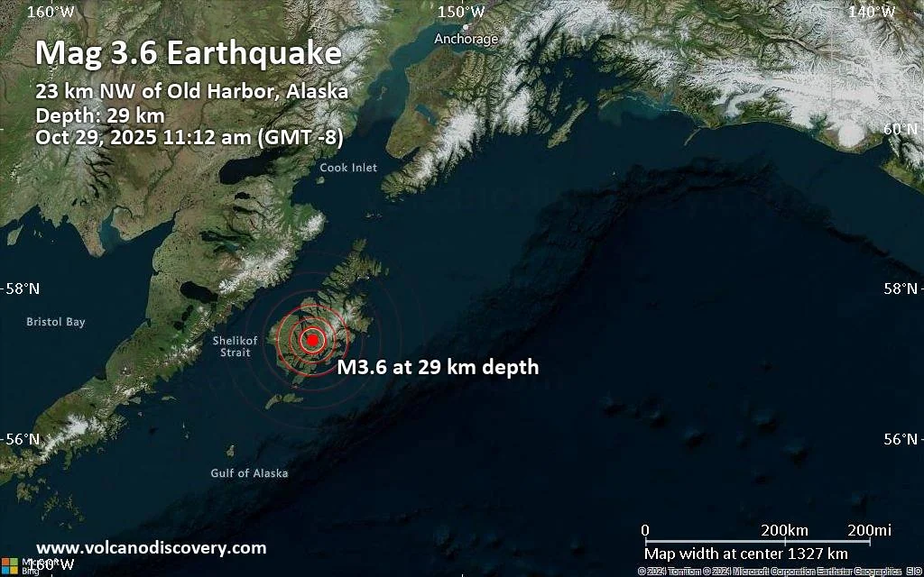 Small Magnitude 36 Quake Hits 56 Miles Southwest O 20251030 194920