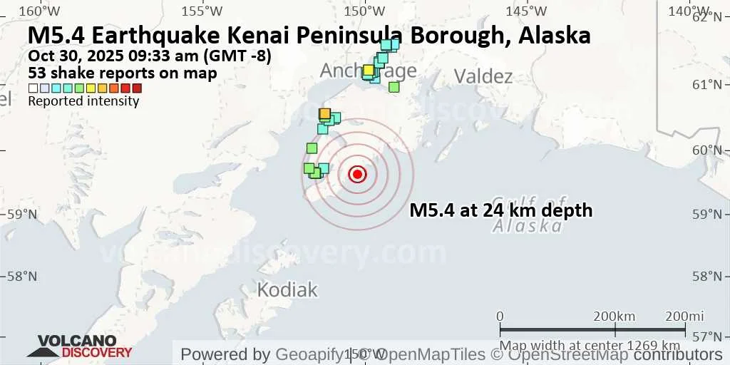 Strong mag 54 earthquake 66 mi southeast of Kali 20251030 201306