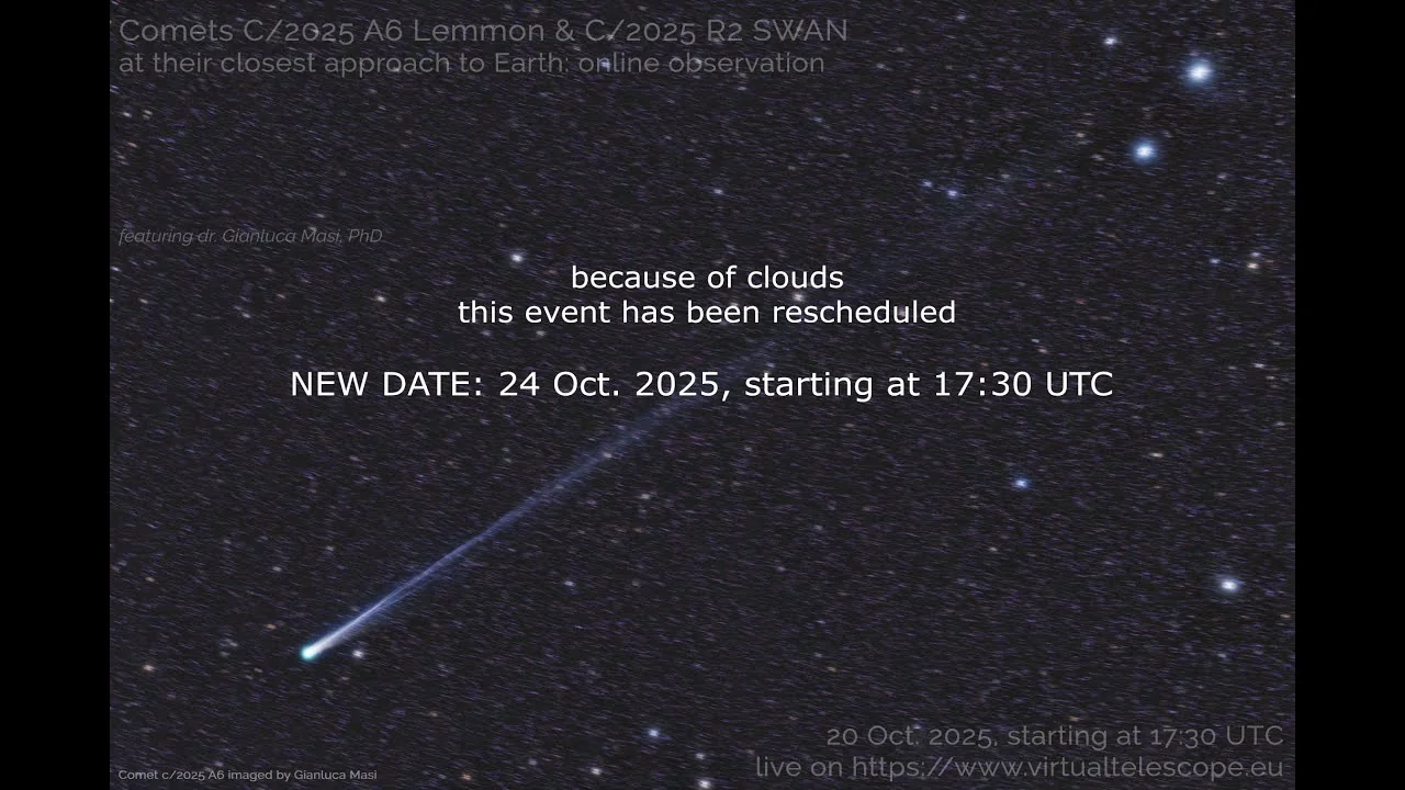 Watch Comets Lemmon And Swan Make Their Closest Ap 20251021 055607