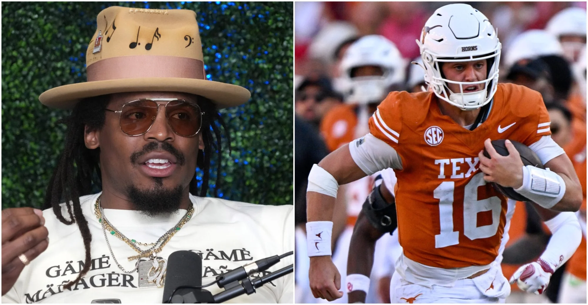 Cam Newton Issues Challenge To Arch Manning Ahead 20251116 003454