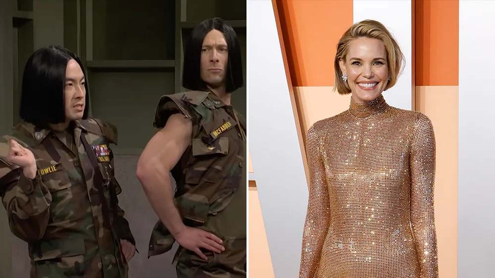 Leslie Bibb Reacts To SNL Shoutout In Bob Army Ske 20251118 172710