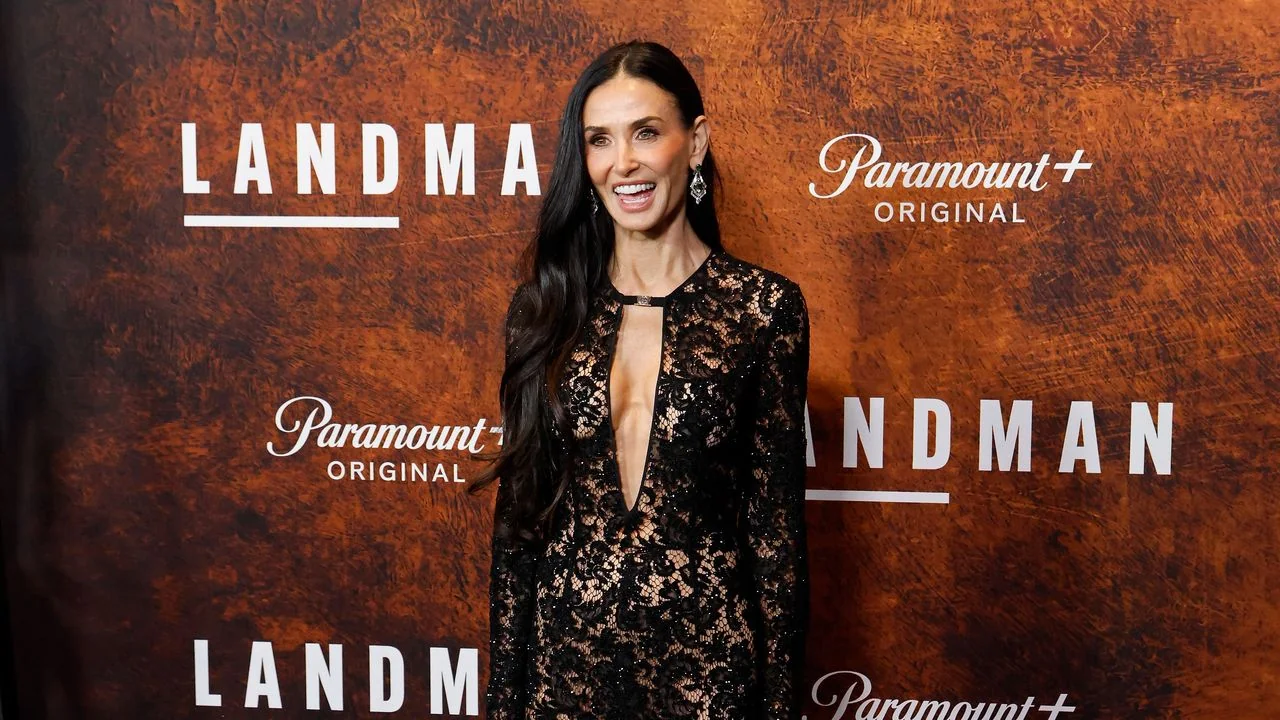 Sharp Suits And More Sheer Dresses Demi Moores Pre 20251117 032137