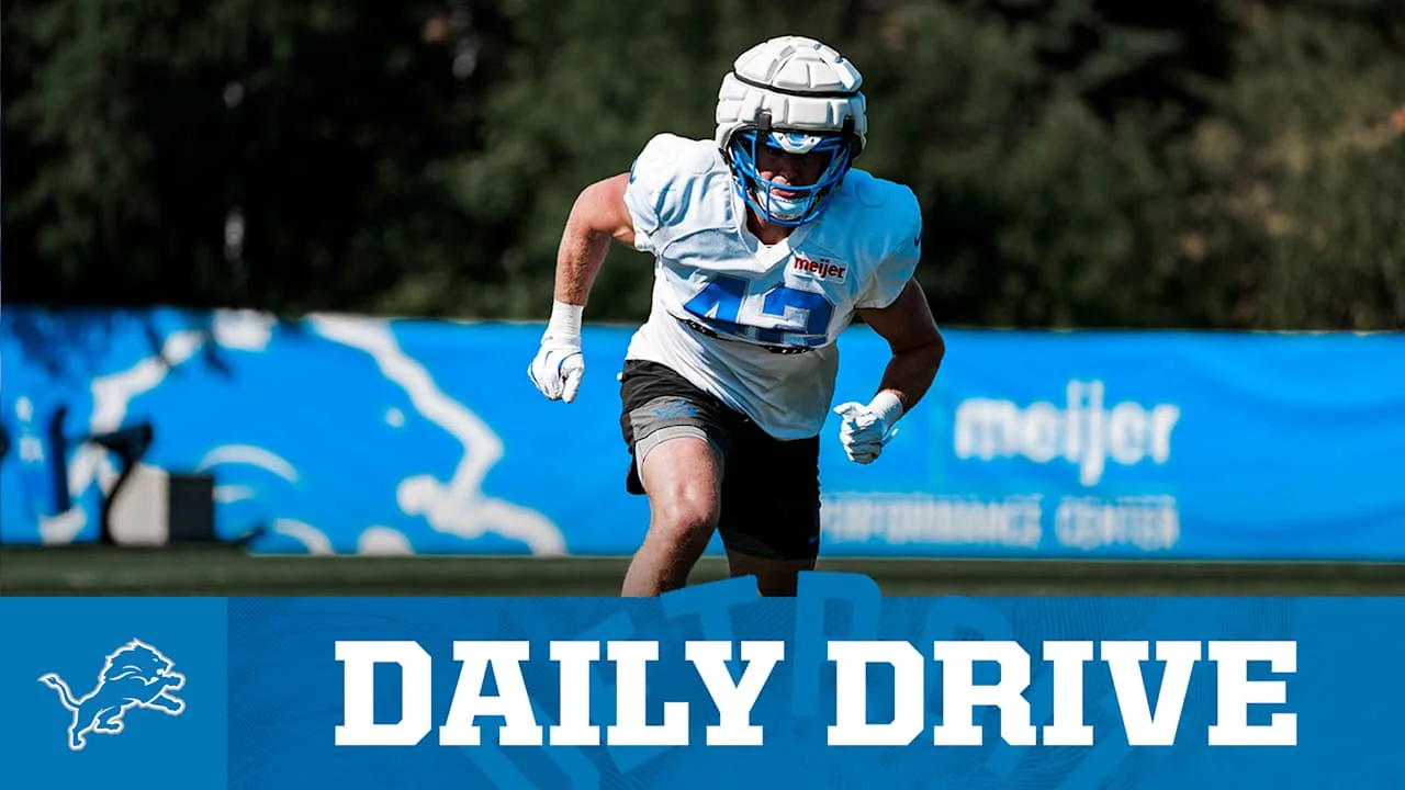 THE DAILY DRIVE Lions elevate linebacker downgrade 20251102 232455