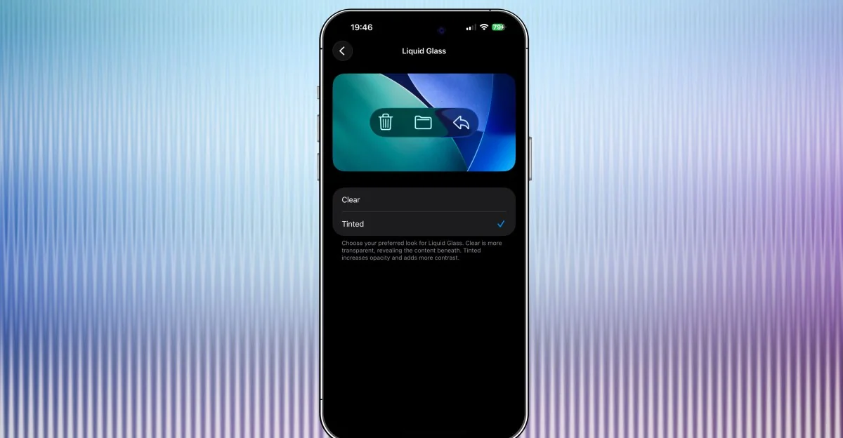 iOS 261 lets you tweak Liquid Glass and its out no 20251105 123618