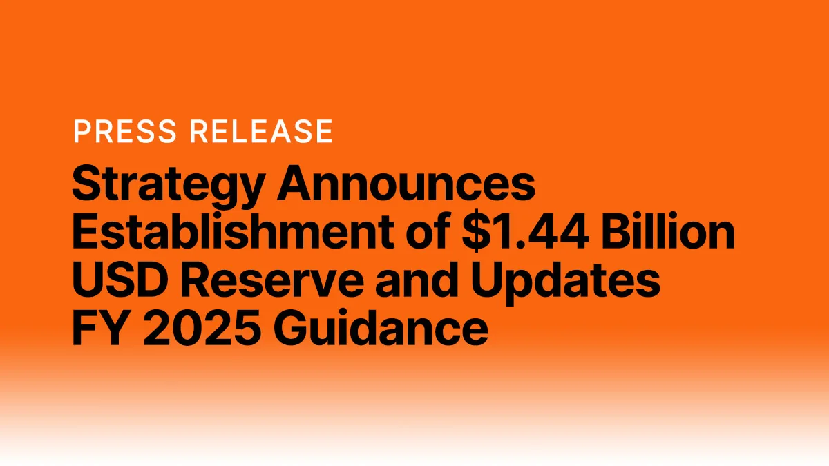 Strategy Announces Establishment Of 144 Billion Us 20251201 172432