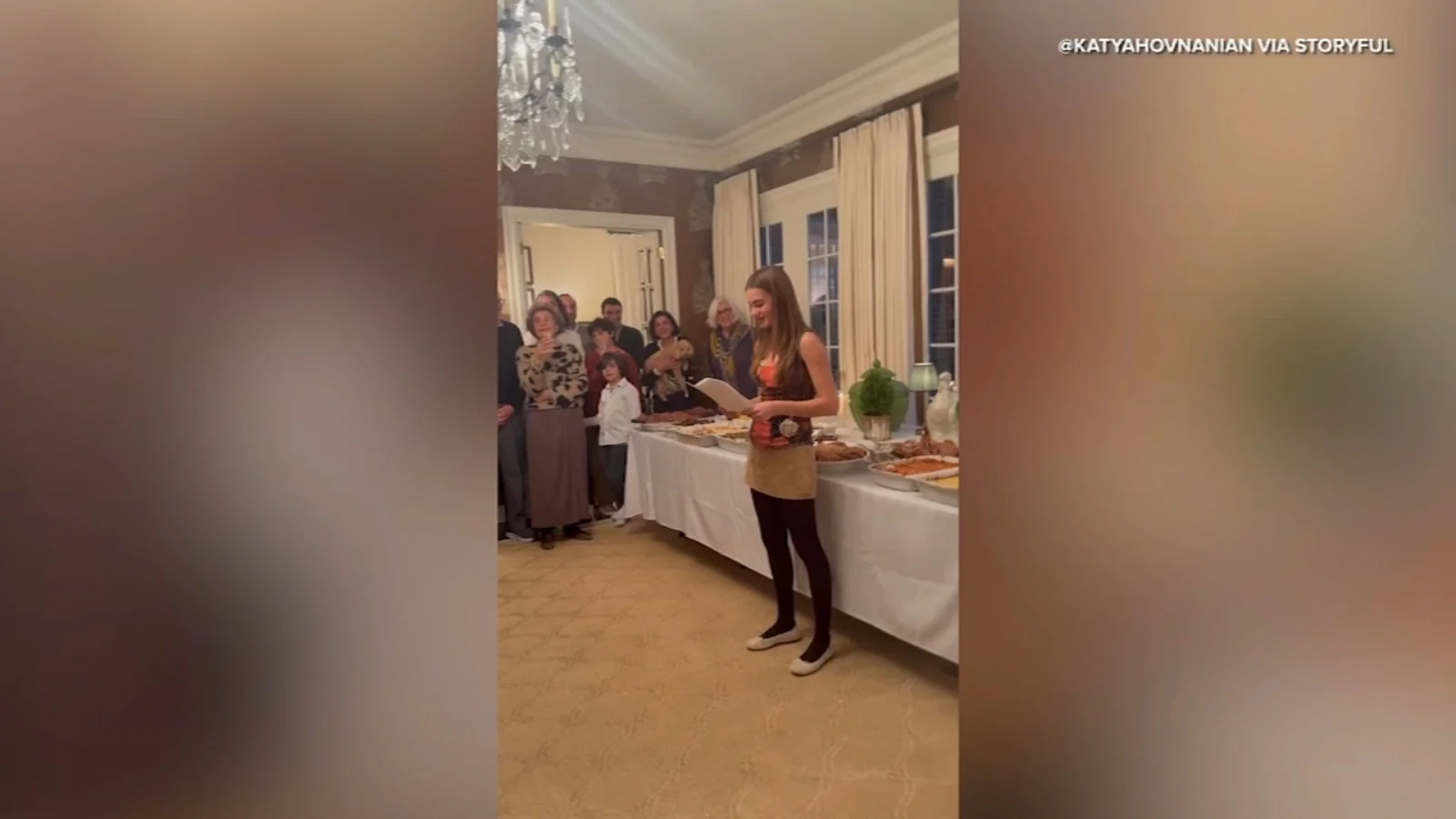 Thanksgiving fail Table with food crashes to groun 20251201 093255