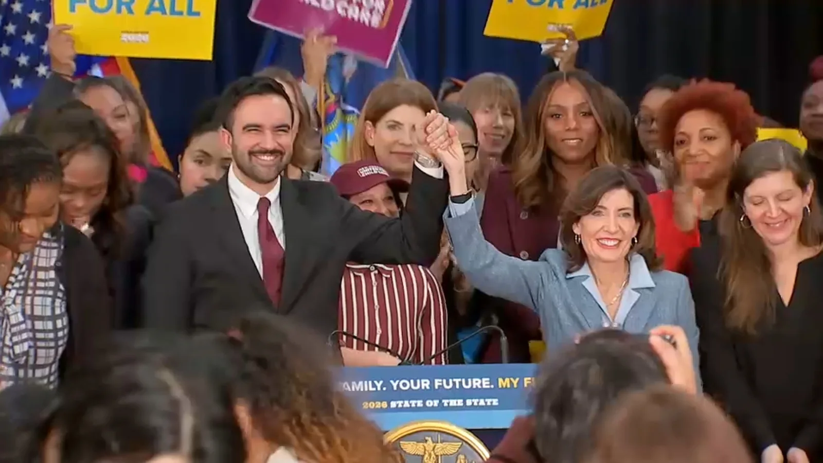 Governor Kathy Hochul Mayor Zohran Mamdani To Anno 20260109 131854