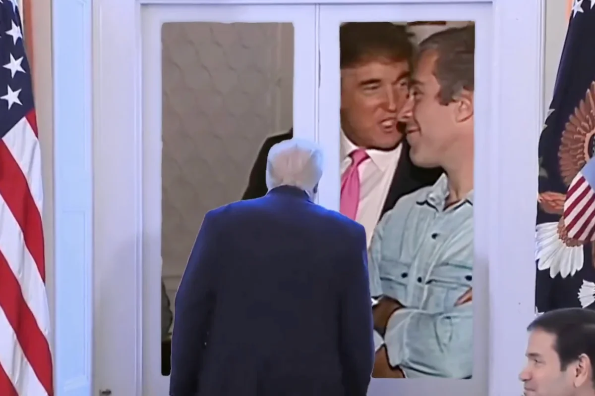 Newsom uses video of Trump gazing from a window to 20260115 210201