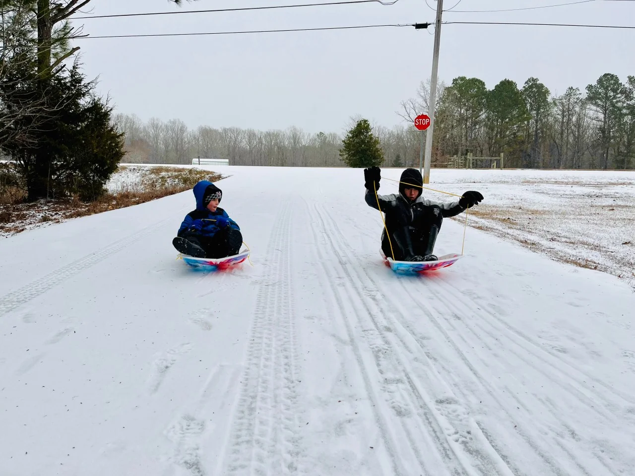 POV Mid South winter snowstorm photos 20260125 125300