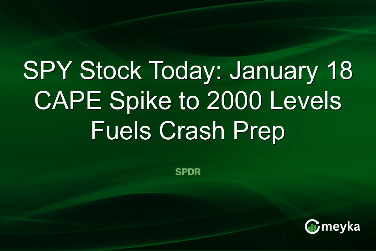 SPY Stock Today January 18 CAPE Spike to 2000 Leve 20260120 120352