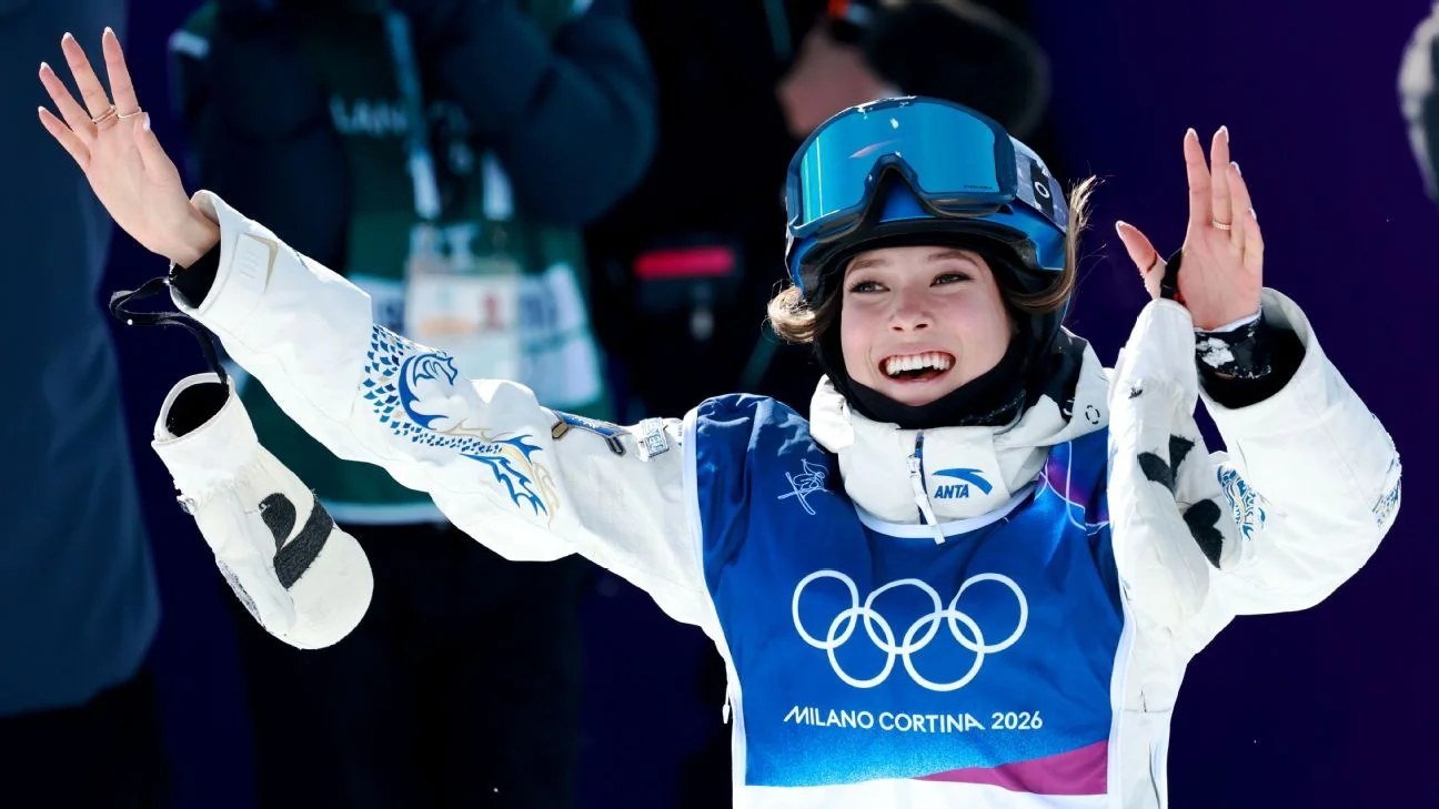 Eileen Gu defends halfpipe gold for 6th career Oly 20260222 195111