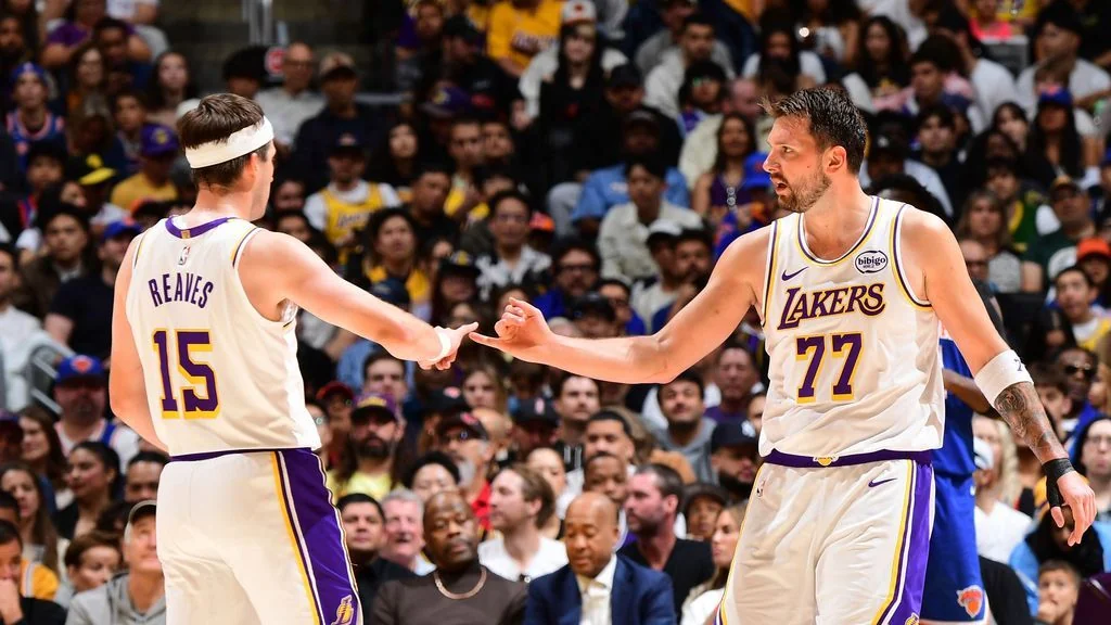 Luka Doncic Austin Reaves dispatch Knicks sans LeB 20260311 065717