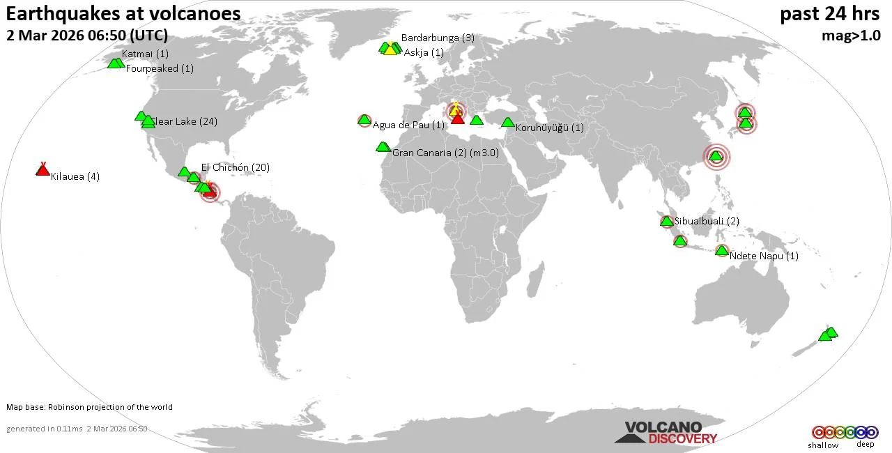 Volcano Earthquake Report for Monday 2 Mar 2026 20260302 094604