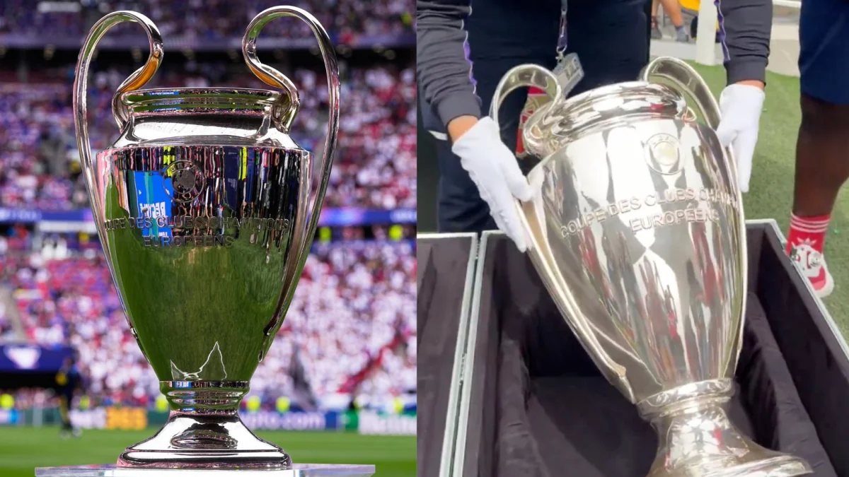 Champions League trophy packed away before PSG vs 20260530 181032