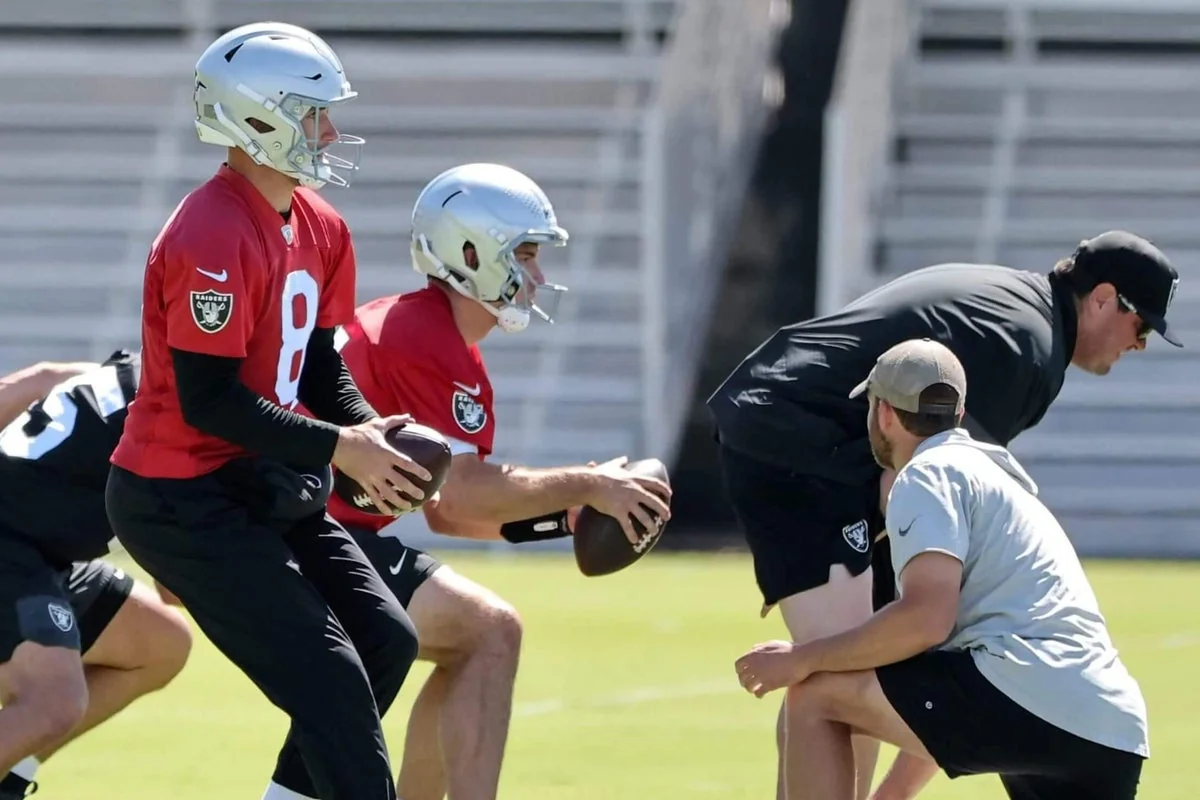 Raiders QB battle Kirk Cousins likely QB1 but Fern 20260526 090132